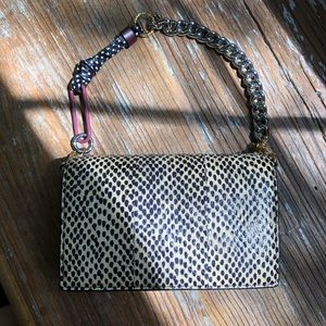 NWT Diane von Furstenberg Snakeskin Mini Soiree WS bag 💜